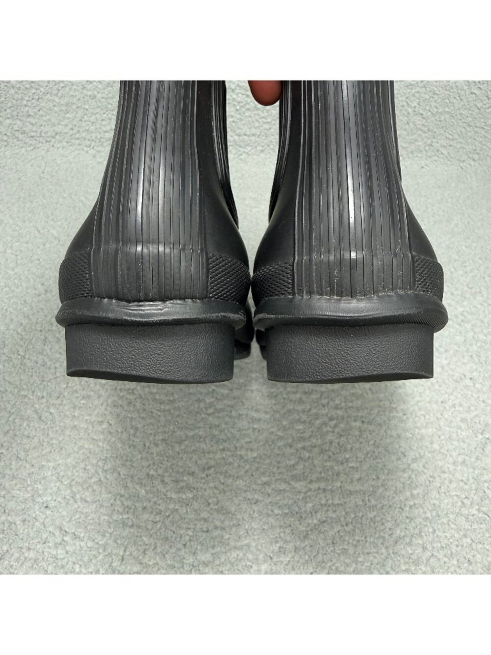 Hunter Boots Womens 10 Shoes Black Rubber Original Chelsea Rain Waterproof Ankle - Picture 9 of 11